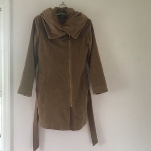 Cole haan zipper winter coat with oversized neck